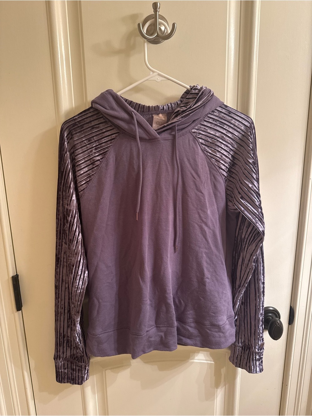 Calia by Carrie Underwood Purple Hoodie with Velvet detailing